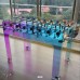 Light  Crystal Design Glaas Football Table 