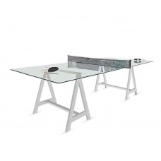 Crystal Design Glass Pinpon Table 